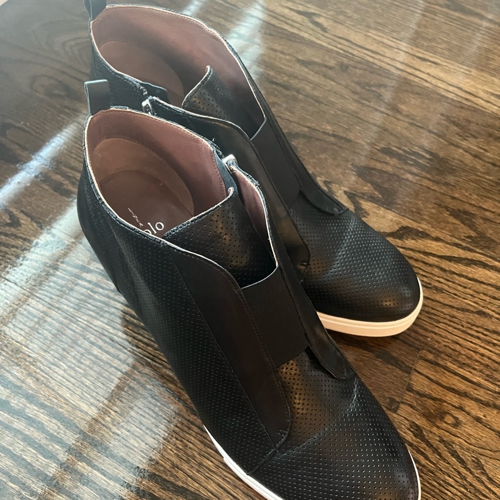 👟😍 BLACK LINEA PAOLO WEDGE SNEAKERS
